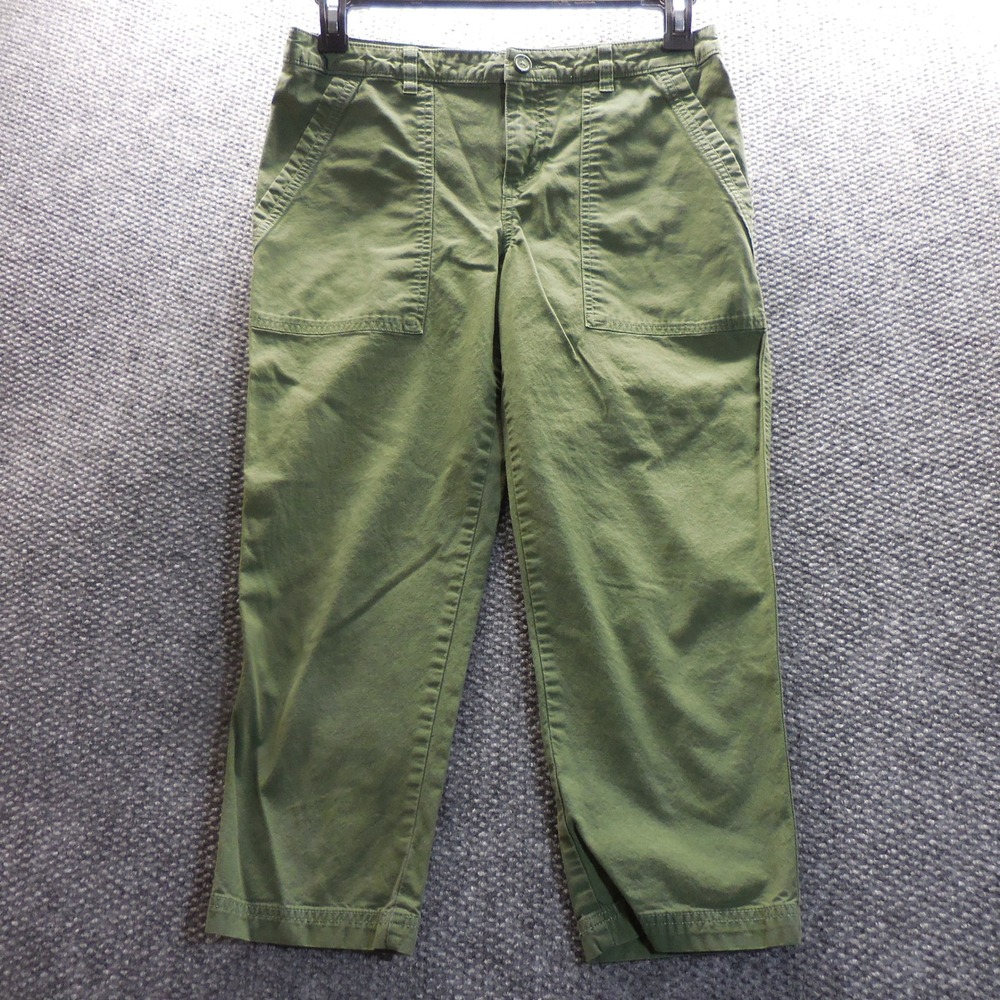 Patagonia Womens Organic Cotton Utility Pants Olive Green Size 6 55397 SP17
